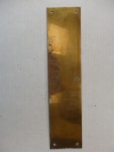 Vintage Solid Brass Door Push Plate 3 1 2 X 15 