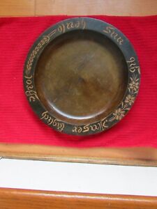 Rare 3rd Reich Carved Wood German Bread Plate Ww2 Holz Sippenecke Brotteller