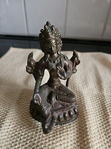 Chinese Tibet Bronze Tara Kwan Yin Figure