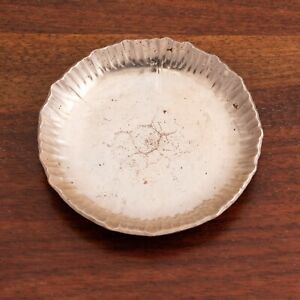 Rare Roycroft Arts Crafts Silverplate Nut Dish Butter Pat Handwrought No Mono