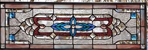 Stained Glass Transom Window Hanging Panel 31 1 8 X 11 Including Hooks