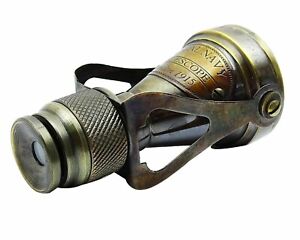 Nautical Antique Brass Monocular Binocular Telescope Spyglass Scope Vintage
