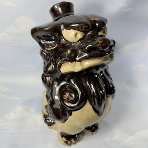 Vintage Chinese Porcelain Ceramic Foo Dog Statue Bottle Jug Pitcher Vase
