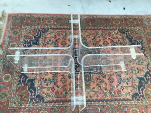 Vintage Mid Century Lucite Coffee Table Base Only