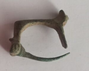 Complete Ancient Roman Bronze Fibula Brooch 200 300 Ad British Find
