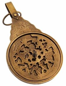 English Calendar Astrolabe Arabic Globe Navigation Astrological Calendar