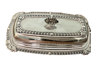 Vintage Crosby Silverplate Butter Dish