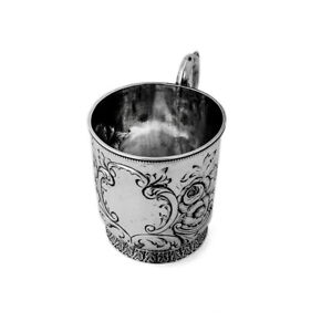 Southern Cup Mug Christopf Kuchler Coin Silver 1860 New Orleans