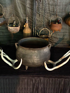 Haunting Antique Cauldron 19th C Kettle Witchcraft Pot Gothic Witch Cottage