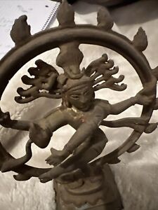 Vintage Bronze Copper Alloy Statue Of Dancing Shiva Nataraja Lord Of Dance