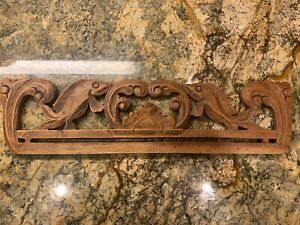 Hand Carved Panel Italy Fish Architectural Element