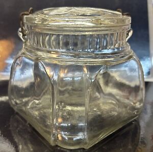 Old Glass Apothecary Tobacco Countertop Jar W Lid Antique Store Display