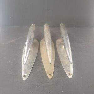 Vintage Chrome Plated Brass Boat Cleats Set Of 3