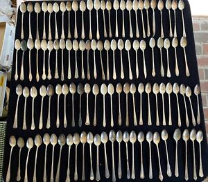 Vintage Craft Grade Silverplate Flatware Iced Tea Spoons Lot Of 100 Lot D