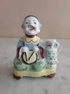 Vtg Asian Figural Porcelain Incense Burner Japan