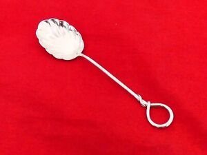 Antique Gorham Sterling Silver Shell Bowl Condiment Spoon Sk 17