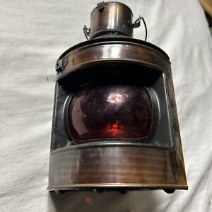Vintage Port Nautical Lantern Copper Brass