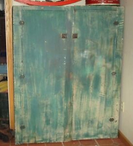 Antique Large Primitive Painted Jelly Cupboard Rustic Farmhouse Pantry Cabinet