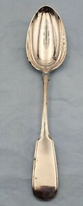 Vintage Russian 84 Silver Serving Spoon W Fiddle Style Pattern 7137