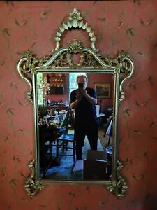 Magnificent Huge Vintage Ethan Allen Italian Rococo Mirror