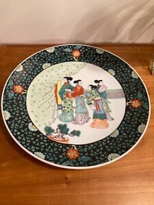 Kangxi Signed Antique Chinese Famille Large Dish W Figures
