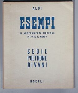 Scarce Roberto Aloi Sedie Poltrone Divani Volume 1 Chairs Sofas Aalto Eames