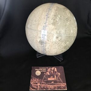 Vintage Rand Mcnally 1969 Lunar Moon Globe 12 Complete