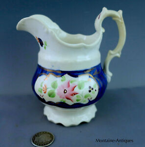 Gaudy Welsh Soft Paste Cream Jug 19th Cent