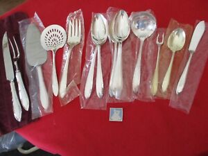  14 Oneida Nobility Silverplate Serving Pieces 1937 Reverie 13