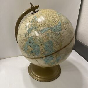Vintage Crams Imperial World Globe No 12 Includes Ussr And Mongolia B131