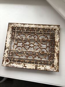 Antique Cast Iron Heating Grate Cover Only Ornate Victorian 9 75 X 11 50 