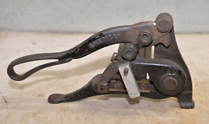 Antique American Letter Press Slug Back Cutter Lead Print Collectible Type Tool