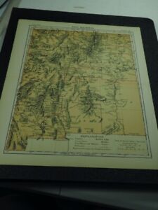 Vintage Map New Mexico 1884