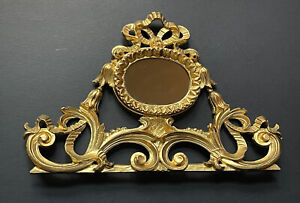 Vintage Style Italy Carved Mirror Gold Euromarchi Wall Italian Hollywood Regency