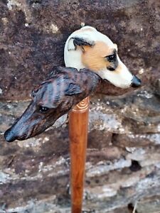 Love Birds Greyhound Lurcher Whippet Collectors Walking Stick 