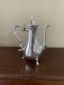 International Silver Plate Footed Coffee Tea Pot 2430