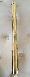 Vintage Brass Spy Glass Marine Nautical Telescope