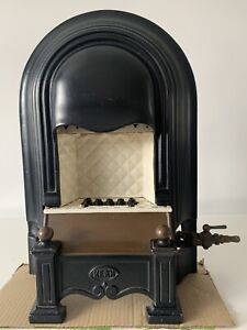 Antique Welsbach Kern Cast Iron Gas Fire Burner Heater Vintage