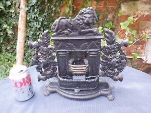Vintage Victorian Miniature Salesman S Sample Cast Iron Ornate Fireplace