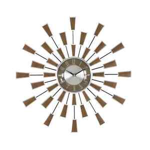 Mid Century Modern Style Sunburst Wall Clock