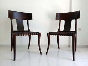 Pair Of Klismos Chair In The Style Of T H Robsjohn Gibbings