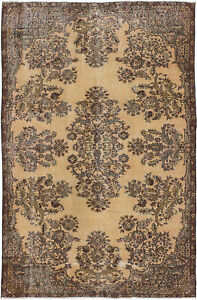 Vintage Hand Knotted Area Rug 5 4 X 8 2 Traditional Wool Carpet