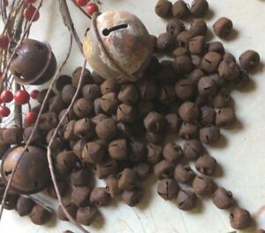 144 Primitive Rusty Rust Jingle Bells Bell 12mm 1 2 In 47 Christmas Crafts 