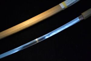 Katana Japanese Antique Sword 65 1cm Blade Mumei Muromachi Era Shirasaya