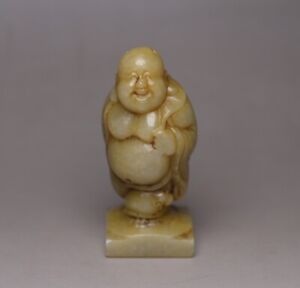 Chinese Antique Tang Dynasty Hetian Ancient Jade Carved Buddha Jade Pendants