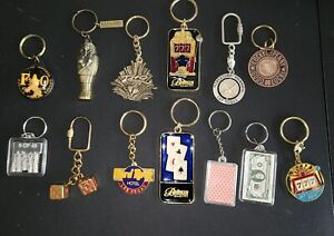 13 Key Chain Collection Las Vegas Casinos Money Themed