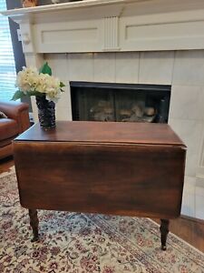 Antique Walnut Gateleg Table Use As A Breakfast Or Dining Room Table Or Buffet