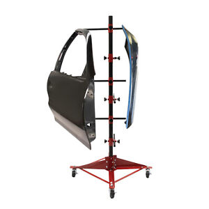 Auto Body Door Fender Paint Stand 100kg Adjustable Center Post Hang Iron Stand