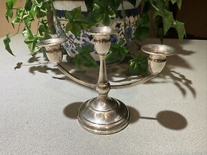 3 Arm Sterling Silver Mfh 6 Candelabra Candle Holders