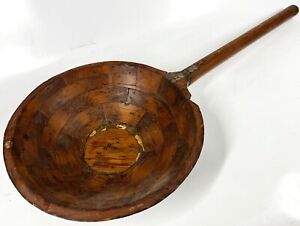 Antique Metal Foundry Sand Mold Pattern Sc108 Industrial Wood Handle Bowl Ladle